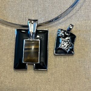 Cuff necklace + charms